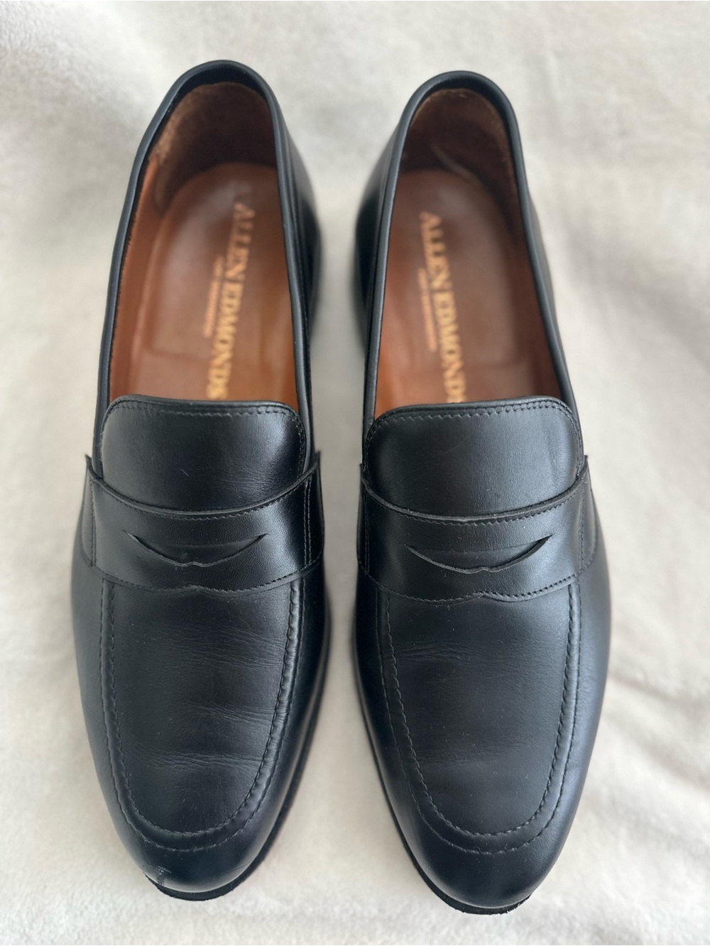 Allen‎ Edmonds Men’s Black Leather Penny Loafers
